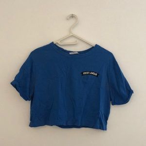 ZARA Royal Blue OSAKA Crop Top